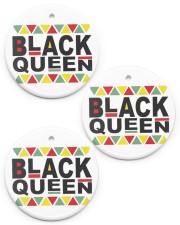Black Queen Christmas Ornament Circle ornament - 3 pieces (porcelain) front