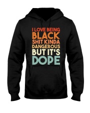 I Love Being Black Hooded Sweatshirt tile