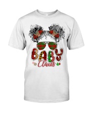 Baby Claus Christmas Black Girl Messy Bun Reindeer Holidays Premium Fit Mens Tee tile