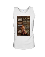 Dad To Son Lion Sometimes Life Can Be Hard And Challenges Unisex Tank tile