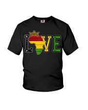 Love Beautiful Black. Black History Month Youth T-Shirt tile