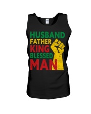 Mens Husband Father King Blessed Man Black Dad Unisex Tank tile