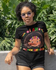 I Am Black History Month Kids Girls Queen African American Classic T-Shirt apparel-classic-tshirt-lifestyle-front-233