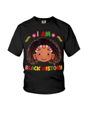 I Am Black History Month Kids Girls Queen African American Youth T-Shirt tile