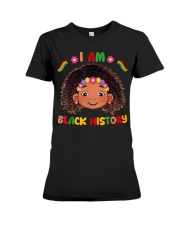 I Am Black History Month Kids Girls Queen African American Premium Fit Ladies Tee tile