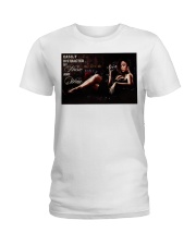 Easily Distracted by Music and Wine Ladies T-Shirt tile