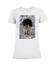 She Is Black Girl Premium Fit Ladies Tee tile