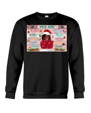 Merry Christmas Black Girl Crewneck Sweatshirt tile
