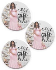 Baby Girl Pregnancy Circle ornament - 3 pieces (porcelain) front