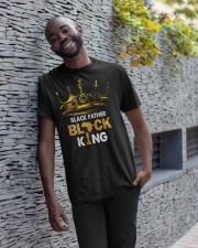 Mens Father's Day Black Father Black King African American Dad Classic T-Shirt apparel-classic-tshirt-lifestyle-front-33
