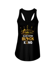 Mens Father's Day Black Father Black King African American Dad Ladies Flowy Tank tile