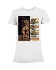 Lion God Say You Are Premium Fit Ladies Tee tile