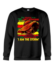 Proud Black African American Ladies Black History Month Crewneck Sweatshirt tile