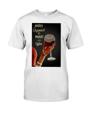 Easily Distracted By Music And Wine Premium Fit Mens Tee tile