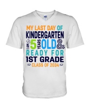 First Grade V-Neck T-Shirt tile