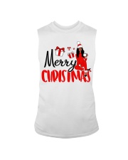 Afro woman christmas Sleeveless Tee tile