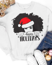 Black Woman Nubian Princess Queen Hair Beautiful African American Female Lady Crewneck Sweatshirt apparel-crewneck-sweatshirt-lifestyle-front-25