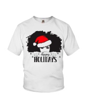 Black Woman Nubian Princess Queen Hair Beautiful African American Female Lady Youth T-Shirt tile