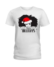 Black Woman Nubian Princess Queen Hair Beautiful African American Female Lady Ladies T-Shirt tile