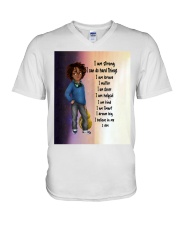 Gift For Son V-Neck T-Shirt tile