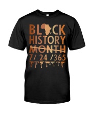 Black History Month 2022 Black History 365 Melanin Pride Classic T-Shirt front