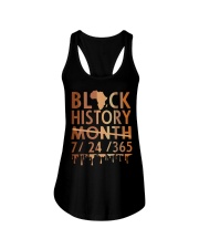 Black History Month 2022 Black History 365 Melanin Pride Ladies Flowy Tank tile