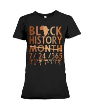 Black History Month 2022 Black History 365 Melanin Pride Premium Fit Ladies Tee tile