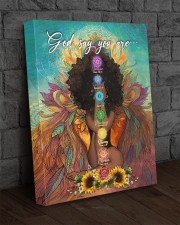 Black Girl Yoga God Say You Are 16x20 Gallery Wrapped Canvas Prints aos-canvas-pgw-16x20-lifestyle-front-11