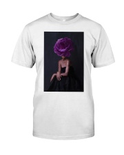 Black Woman head flowers, black woman art, black art, black art print, black woman poster, Modern Wall Art, Fashion wall Art Premium Fit Mens Tee tile