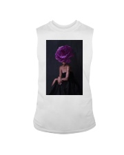 Black Woman head flowers, black woman art, black art, black art print, black woman poster, Modern Wall Art, Fashion wall Art Sleeveless Tee tile