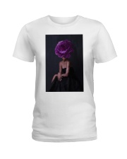 Black Woman head flowers, black woman art, black art, black art print, black woman poster, Modern Wall Art, Fashion wall Art Ladies T-Shirt tile
