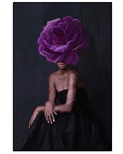 Black Woman head flowers, black woman art, black art, black art print, black woman poster, Modern Wall Art, Fashion wall Art 16x24 Poster front