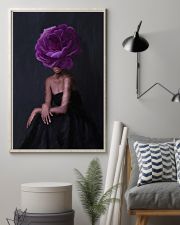 Black Woman head flowers, black woman art, black art, black art print, black woman poster, Modern Wall Art, Fashion wall Art 16x24 Poster lifestyle-poster-1