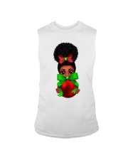 Christmas Black Girl Sublimattion Sleeveless Tee tile