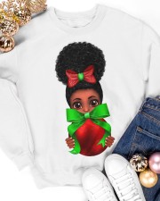 Christmas Black Girl Sublimattion Crewneck Sweatshirt apparel-crewneck-sweatshirt-lifestyle-front-25