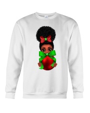 Christmas Black Girl Sublimattion Crewneck Sweatshirt front