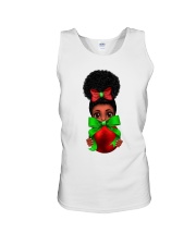 Christmas Black Girl Sublimattion Unisex Tank tile