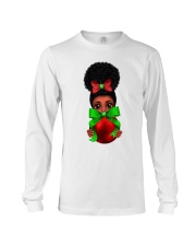 Christmas Black Girl Sublimattion Long Sleeve Tee tile