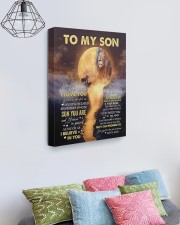 Dad To Son Lion Never Forget That I Love You 16x20 Gallery Wrapped Canvas Prints aos-canvas-pgw-16x20-lifestyle-front-02