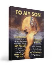 Dad To Son Lion Never Forget That I Love You 16x20 Gallery Wrapped Canvas Prints front
