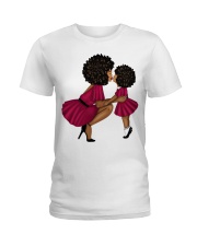 Afro Mother Love Afro Daughter To Mom Mother's Day Ladies T-Shirt front