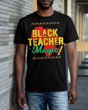 Teach Black History Month Kids Black Teacher African Pride Classic T-Shirt apparel-classic-tshirt-lifestyle-front-40