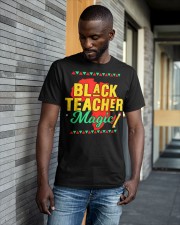 Teach Black History Month Kids Black Teacher African Pride Classic T-Shirt apparel-classic-tshirt-lifestyle-front-41-b