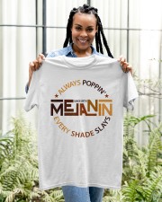 Made with Melanin Black Girl Magic Afro Beauty Black Queen T-Shirt Classic T-Shirt apparel-classic-tshirt-lifestyle-front-131
