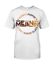 Made with Melanin Black Girl Magic Afro Beauty Black Queen T-Shirt Premium Fit Mens Tee tile