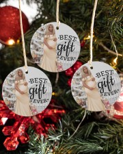 Pregnancy Ornament Black Girl Christmas Black Mom Pregnant Christmas Circle ornament - 3 pieces (porcelain) aos-cricle-ornament-3-pieces-porcelain-lifestyles-02