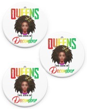 December Birthday Pan African Circle ornament - 3 pieces (porcelain) front