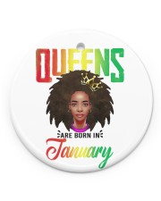 January Birthday African Circle Ornament (Porcelain) tile