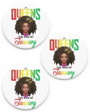 January Birthday African Circle ornament - 3 pieces (porcelain) front