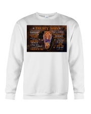 Dad To Son Lion Whenever You Feel Overwhelmed Crewneck Sweatshirt tile